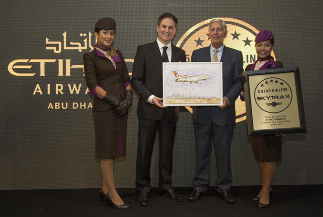Etihad Airways beş yıldızlı havayolu oldu