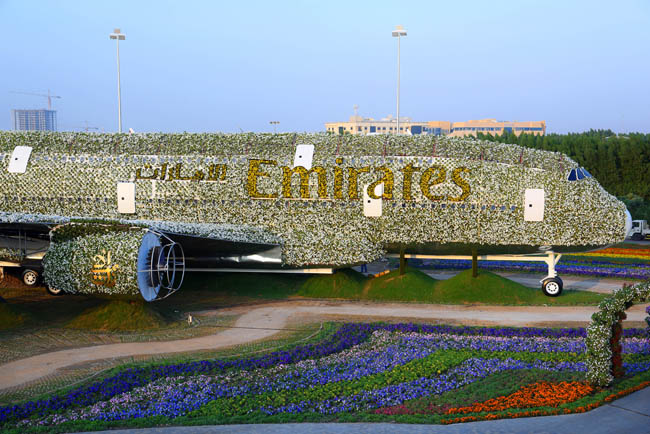 emirates A380 çiçek