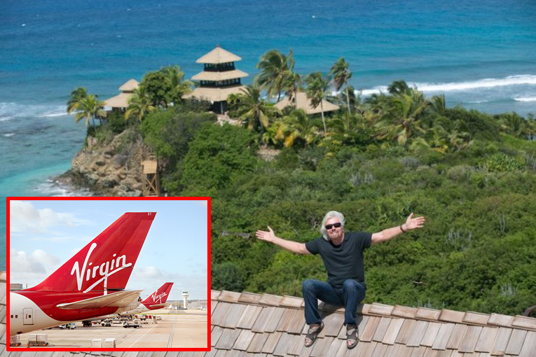 Branson, hükümete Virgin Atlantic için adasını teklif etti