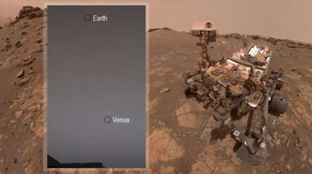 Curiosity, Dünya ve Venüs fotoğrafını çekti