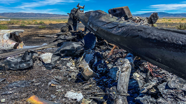 ABD Nevada’da helikopter düştü