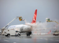 THY, uçakları de-icing sistemiyle koruyor