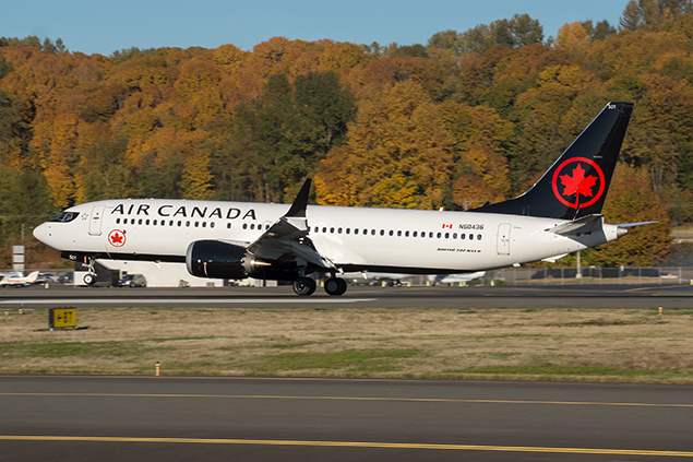 Air Canada, B737 MAX ile uçuşlara başladı