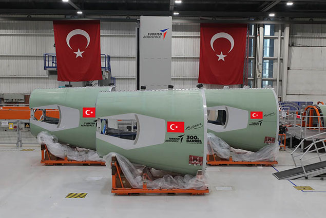 TUSAŞ, Airbus’a Section 19 Barrel’in 300’ncüsünü teslim etti