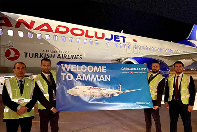 Anadolujet, Ankara-Amman uçuşlarına başladı