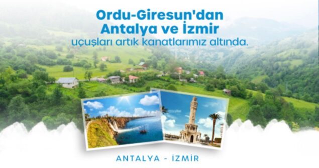 AnadoluJet, Ordu-Giresun’dan atağa geçti