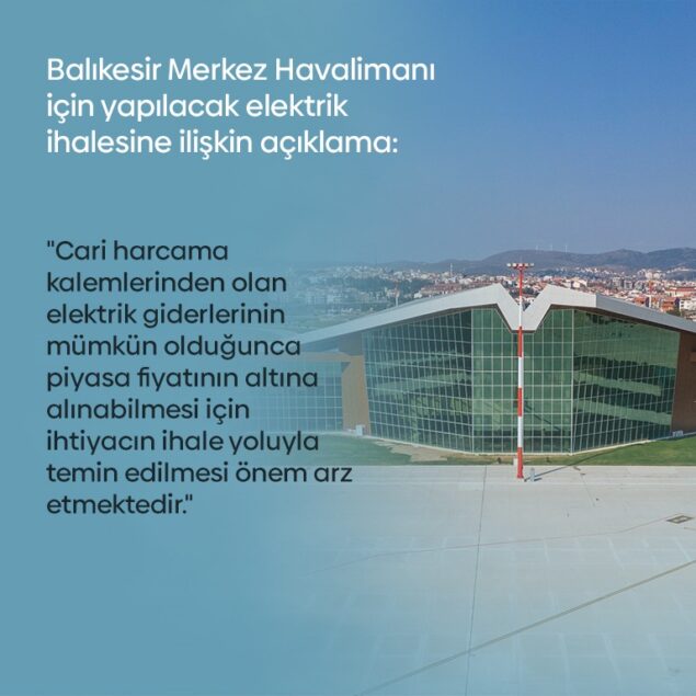 DHMİ’den Balıkesir Merkez Havalimanı açıklaması