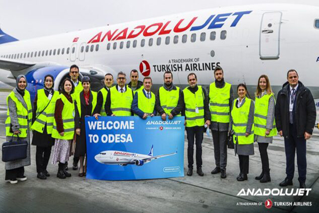 Anadolujet, İSG’den Odesa uçuşlarına başladı