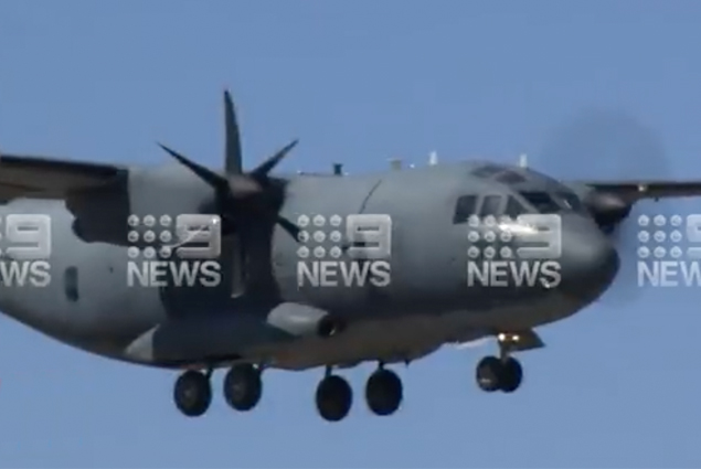 Avustralya Hava Kuvvetleri’nin C-27J Spartan’ı tek motorla indi