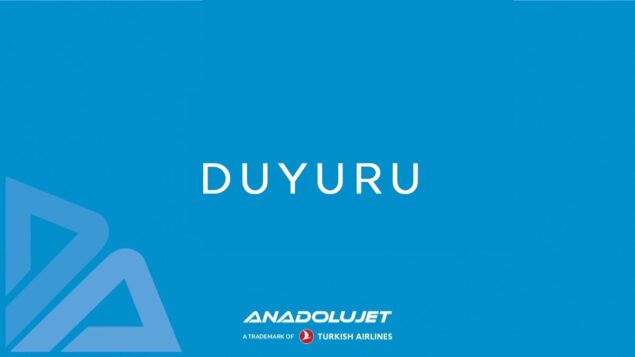 AnadoluJet’ten iptal duyurusu