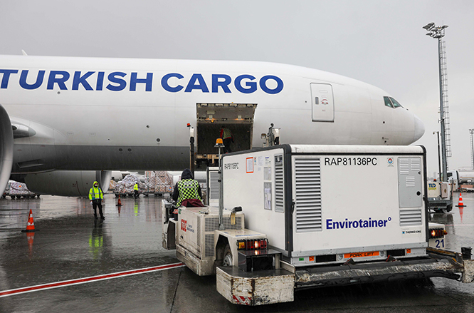 Turkish Cargo 2021 yılında 335 milyon aşı taşıdı