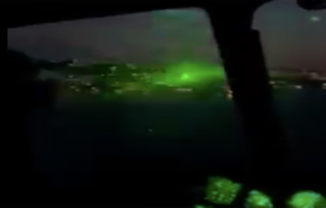 Bodrum’da yangın helikopterine lazer tutuldu