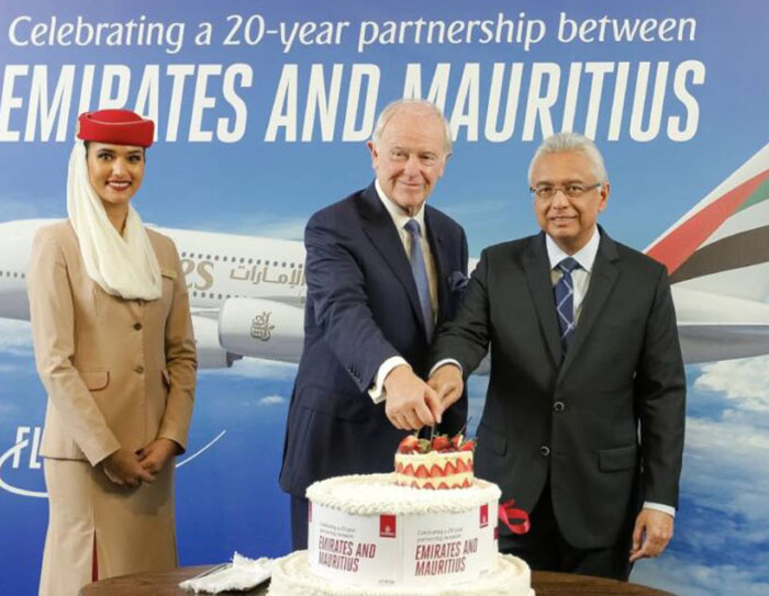 Emirates, Mauritius ile 20 yıllık ortaklığını kutluyor