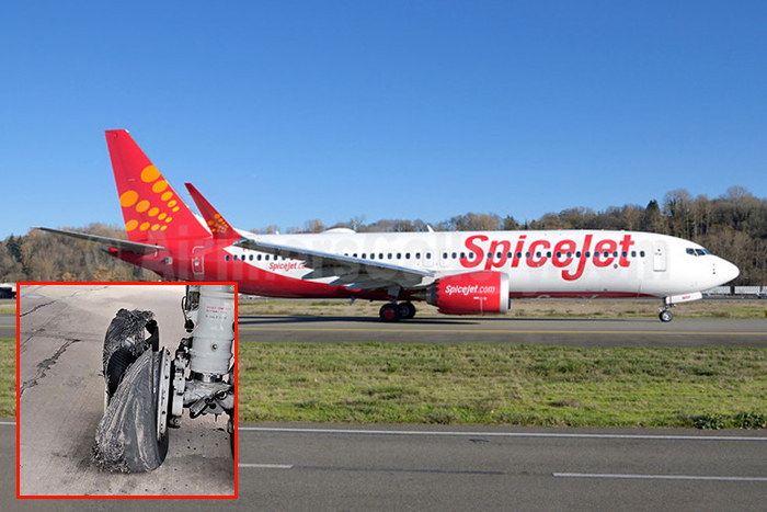 SpiceJet’in B737 MAX’ı kalkışta teker patlattı