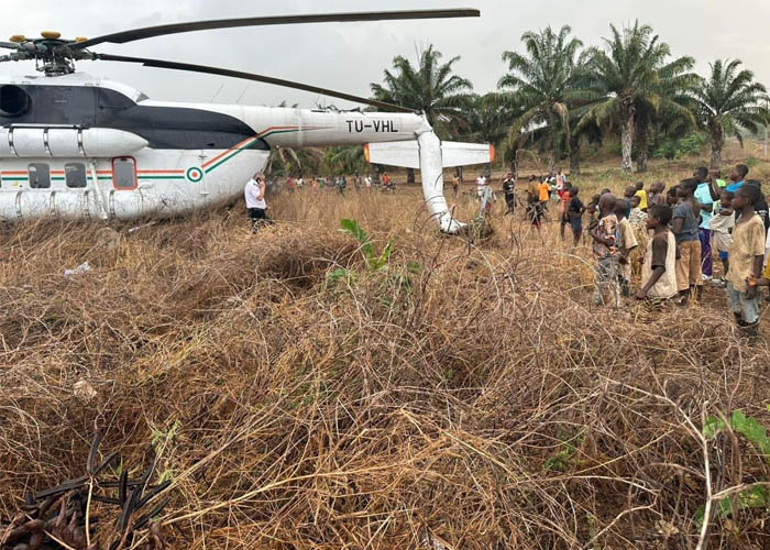 Filidişi’nde Mi-8P helikopteri inişte kaza yaptı