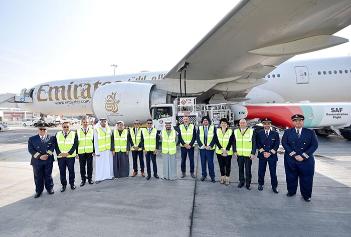 Emirates, B777-300ER ile ilk SAF uçuşunu gerçekleştirdi