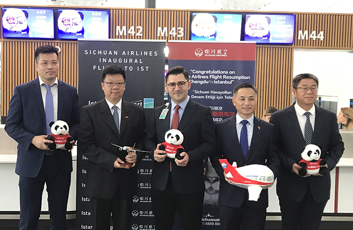 Sichuan Airlines, İST’e pandemiden sonra ilk seferini yaptı