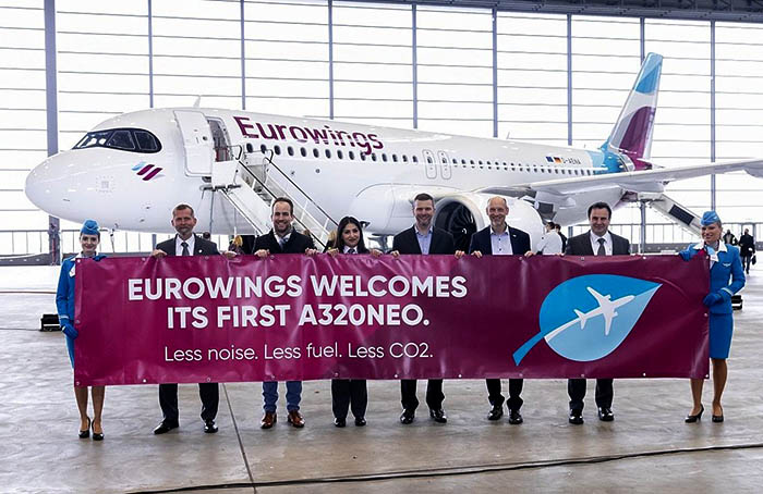 Eurowings ilk A321neo uçağını filoya kattı