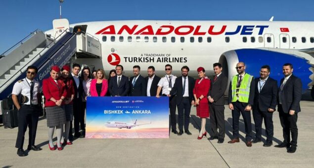 AnadoluJet Bişkek uçuşları başladı