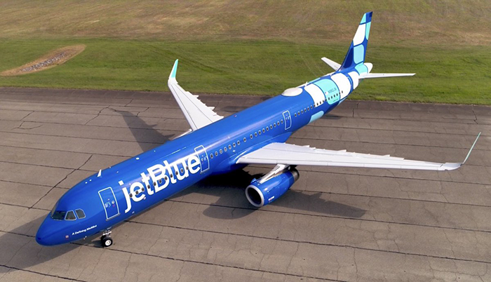 JetBlue yeni tasarım boyamasını tanıttı