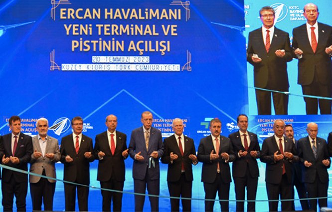 Ercan Havalimanı yeni terminal ve pisti açıldı