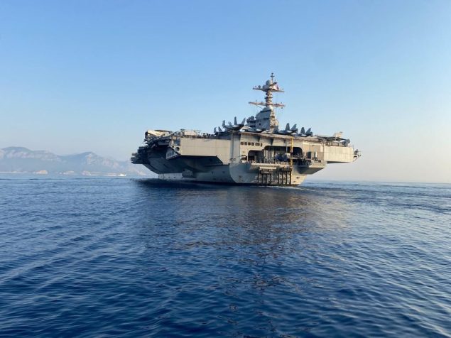 En büyük uçak gemisi USS Gerald R. Ford Akdeniz’e demirledi