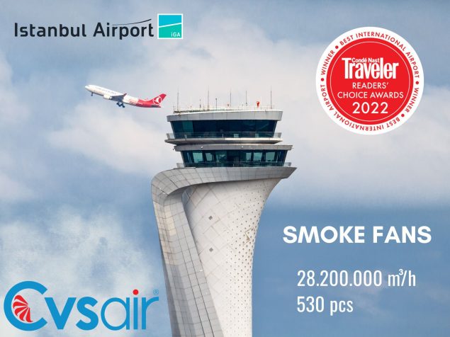 İGA İstanbul Havalimanı Cvsair marka 530 fanın bakımını tamamladı