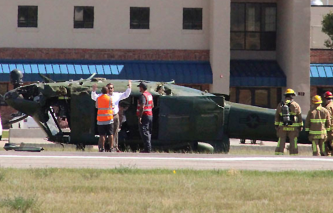 ABD’de Bell UH-1N sert indi takla attı