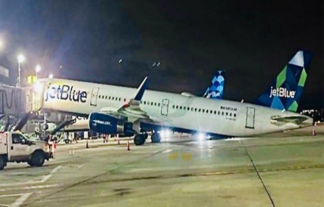 Jet Blue uçağı JFK’de şaha kalktı