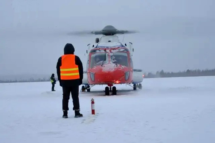 Çin yerli üretim AC313A helikopteri soğuk testini geçti