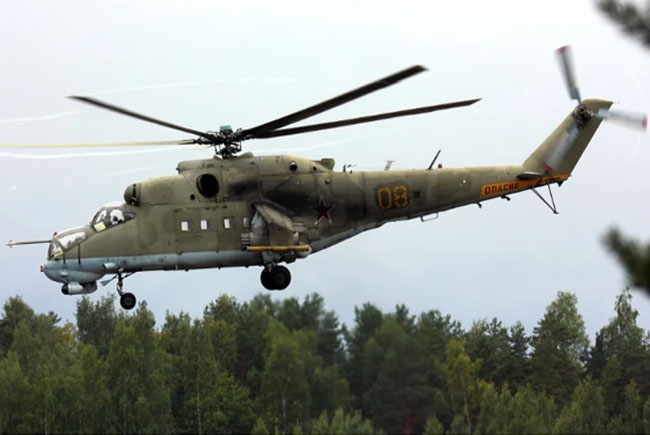 Abhazya’da askeri Mi-24 helikopter sert indi; 3 asker yaralandı