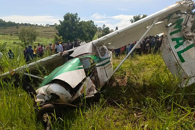 Kongo Cumhuriyeti’nde Cessna 206 inişte kaza yaptı