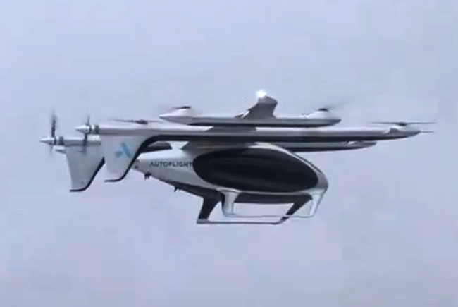 Çinli eVTOL 2 tonluk aracını uçurdu