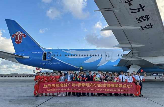 China Southern Airlines İstanbul uçuşlarına başladı
