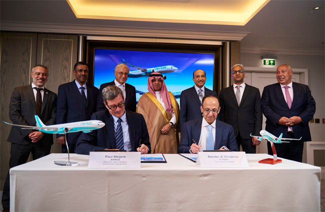 Flynas Havayolu Airbus ile 90 uçaklık anlaşma imzaladı