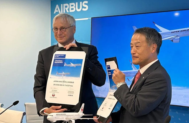 Japon Havayolu Airbus ile 31 uçaklık anlaşma imzaladı