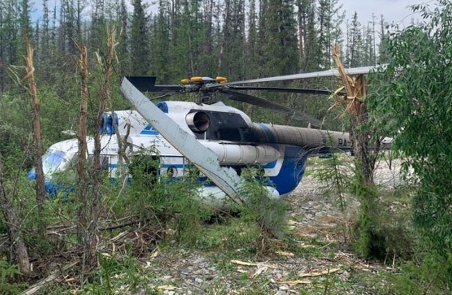 Rusya’da Mi-8 inişte kaza yaptı