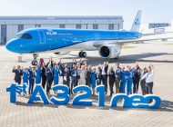 KLM’in ilk A321neo’su törenle filoya katıldı