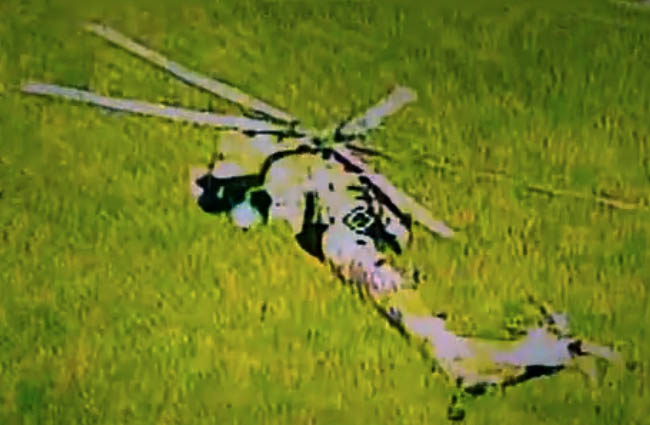 Ukrayna drone ile Rus Mi-28’i vurdu