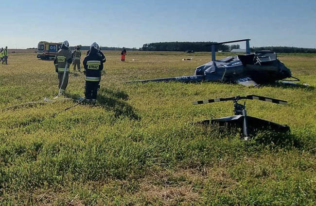 Polonya’da R44 düştü; pilot hayatını kaybetti