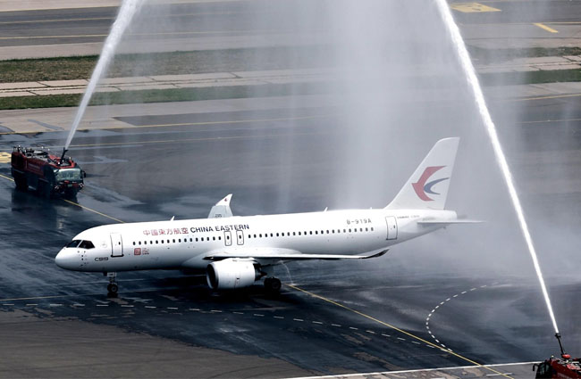 Air China yerli üretim C919 ile uçmaya başladı