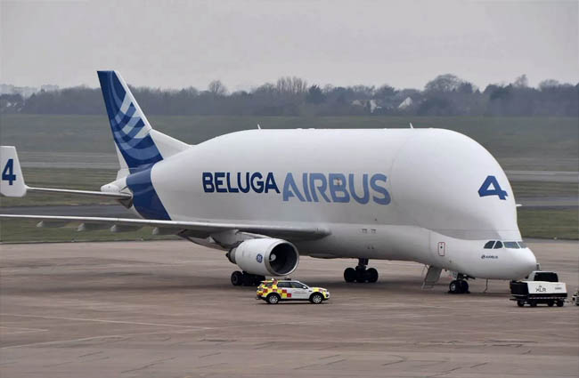 Beluga XL Schiphol Havalimanı’na acil indi