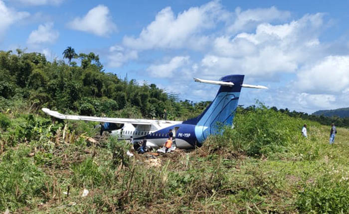 Endonezya’da ATR 42-500 pistten çıktı