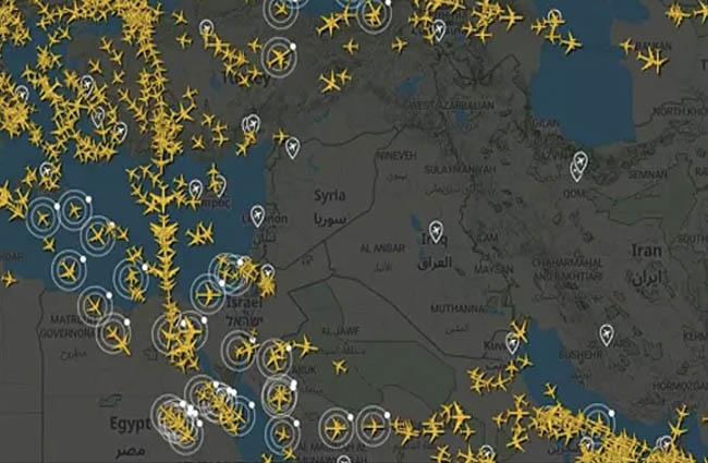 Bölgenin hava sahası boşaldı