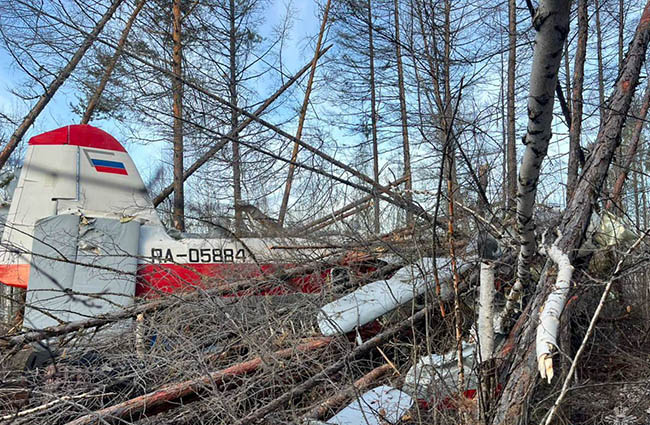 Rusya Yakutistan’da AN-3 ormana düştü