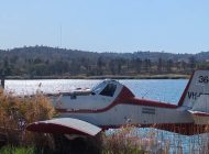 Yunanistan’da Air Tractor Maraton Gölü’nün kıyısına indi