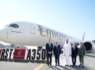 Emirates, ilk A350 uçağını resmi olarak tanıttı