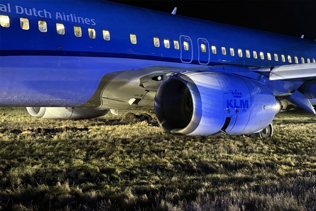 KLM’nin B737-800’ü Oslo’da pistten çıktı