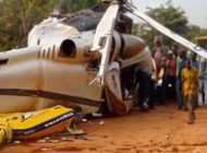 Afrika Benin’de Sikorsky S-61N inişte kaza yaptı