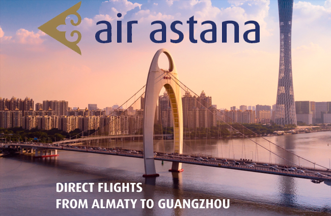 Air Astana 30 Mart’ta Guangzhou’ya seferlere başlıyor